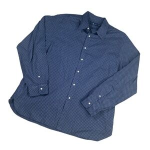 Ralph Lauren Dotted‎ Button Down Shirt Long Sleeve Dress Shirt XXL